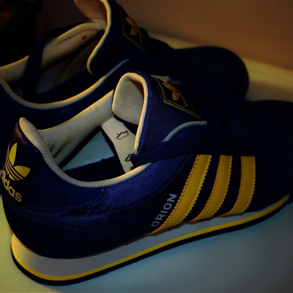 adidas Blue and Yellow Athletic Shoes